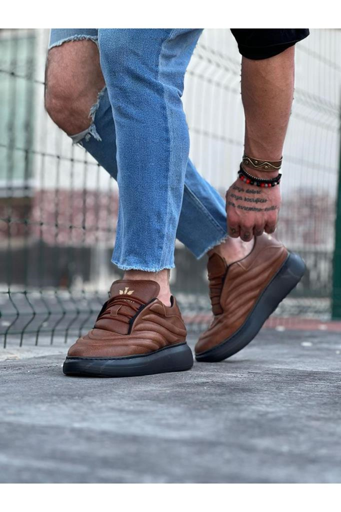  WG094 Taba Siyah Erkek Casual AyakkabıWagoon WG094 Taba Siyah Erkek Casual Ayakkabı