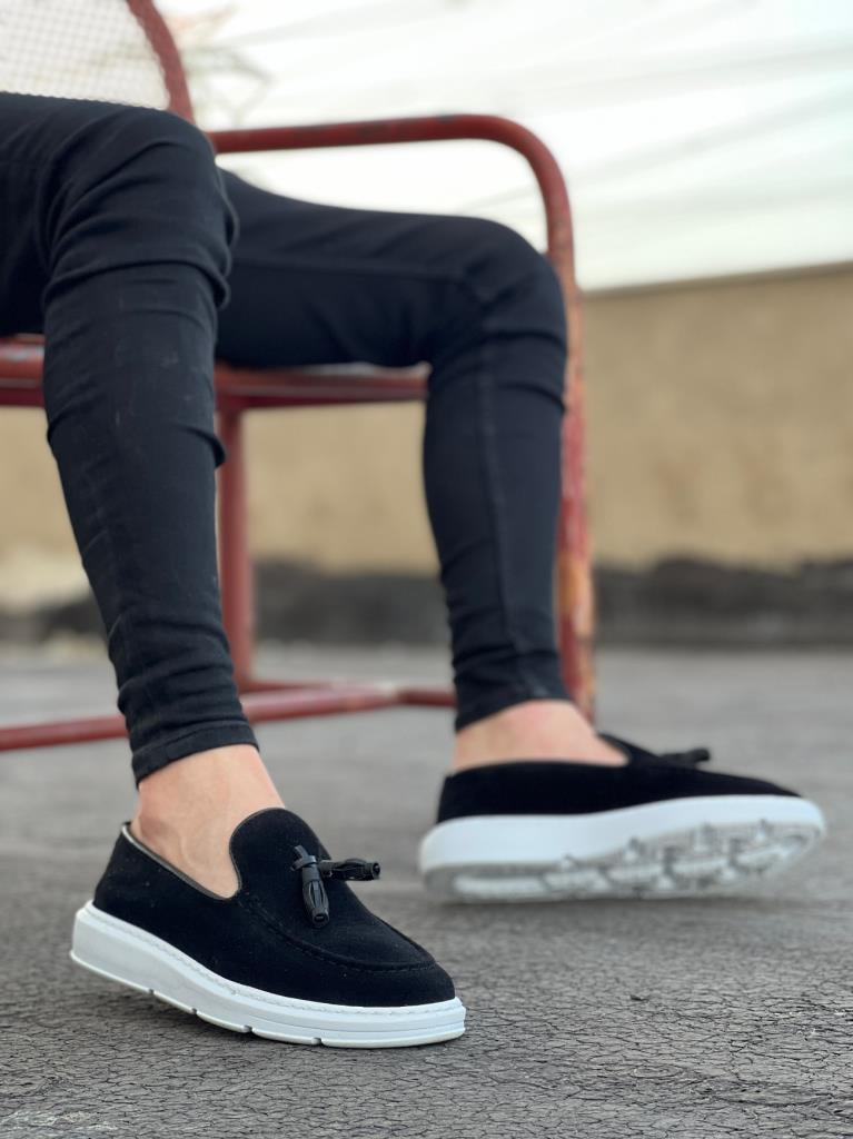 BA0005 Bağcıksız Yüksek Taban Klasik Süet Kemerli Püsküllü Corcik Erkek AyakkabıBA0005 Bağcıksız Yüksek Taban Klasik Süet Kemerli Püsküllü Corcik Erkek Ayakkabı