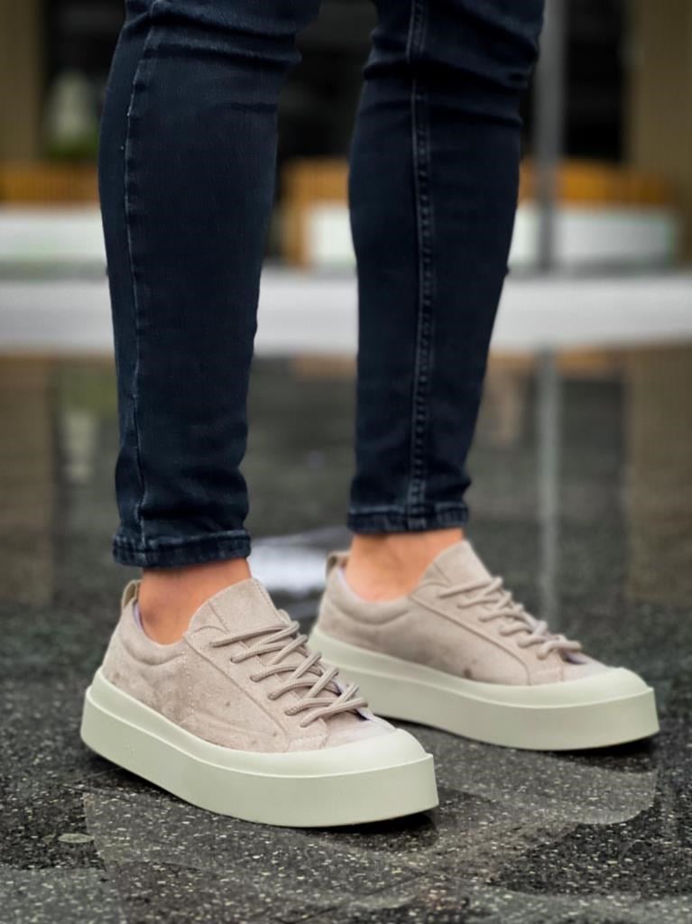 BA500  Özel Termo Taban Krem Casual Erkek Ayakkabı