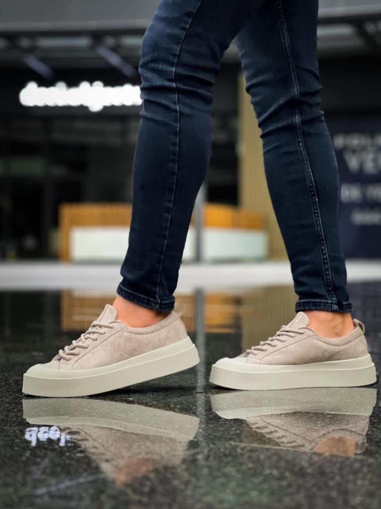 BA500  Özel Termo Taban Krem Casual Erkek Ayakkabı