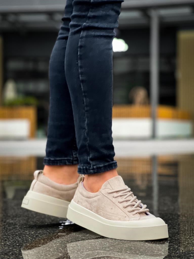 BA500  Özel Termo Taban Krem Casual Erkek Ayakkabı