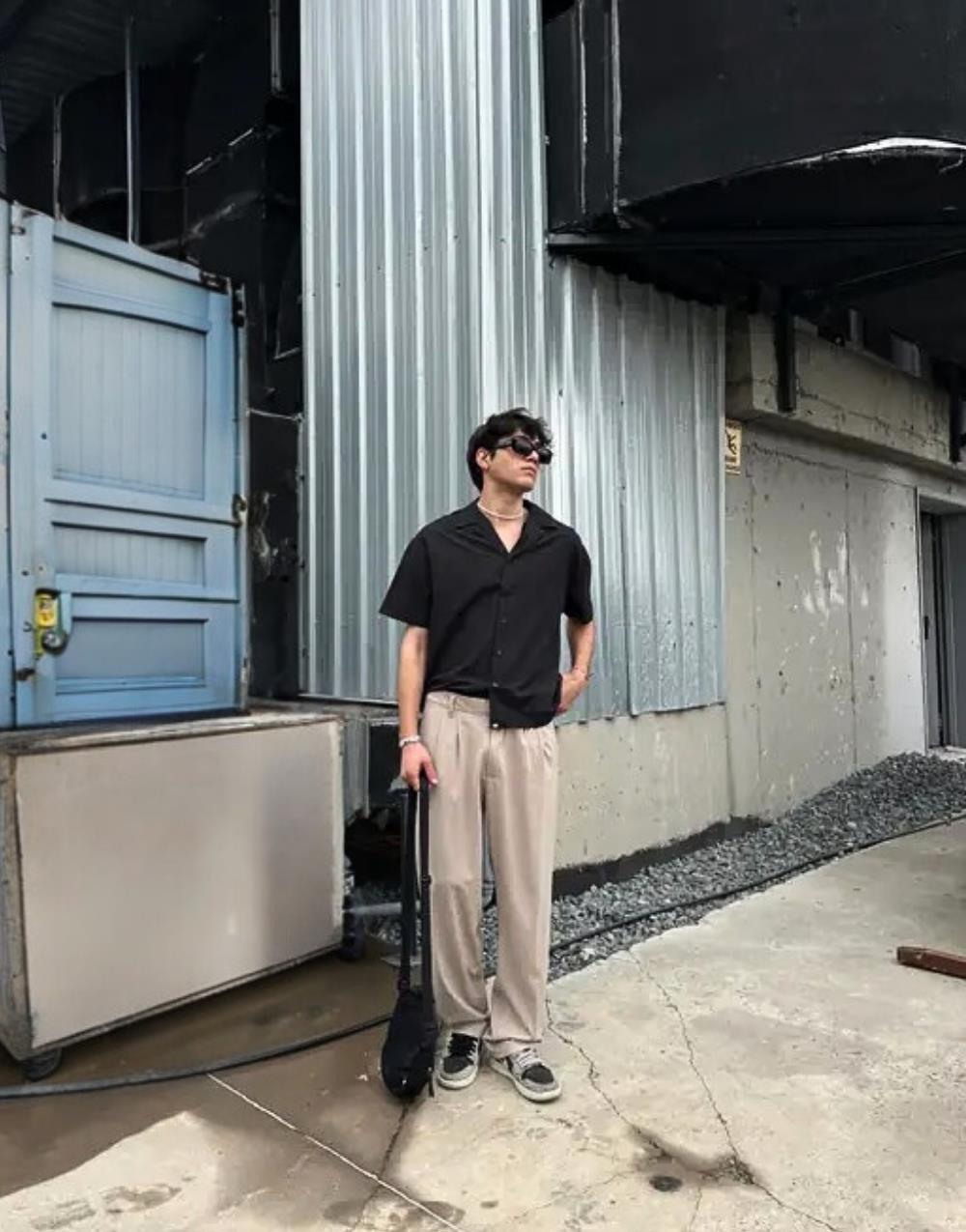 Baggy Fit Erkek Kumaş Pantolon KremBaggy Fit Kumaş Pantolon Krem