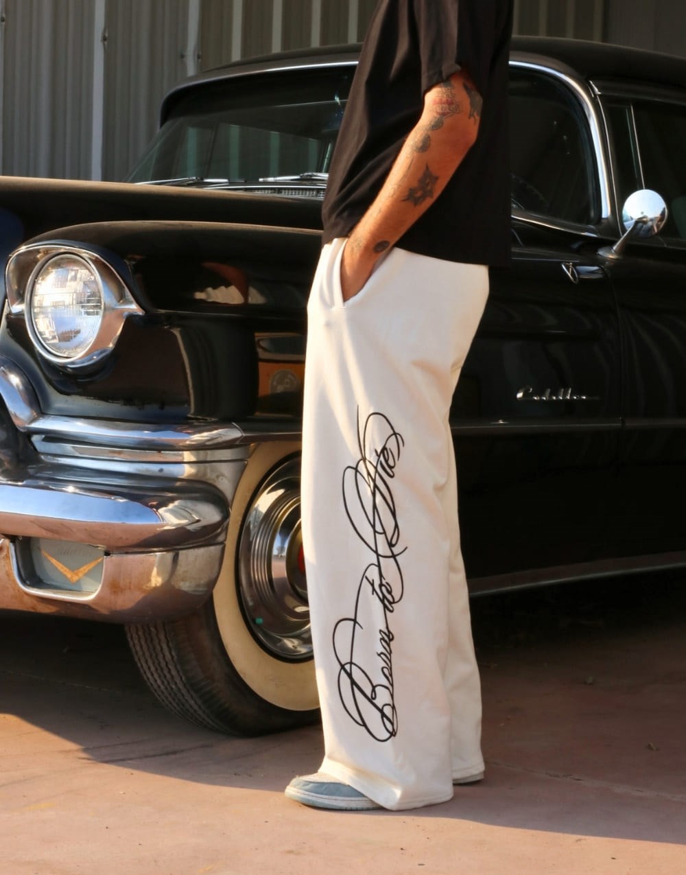 Born to Die Baggy Eşofman Altı Krem