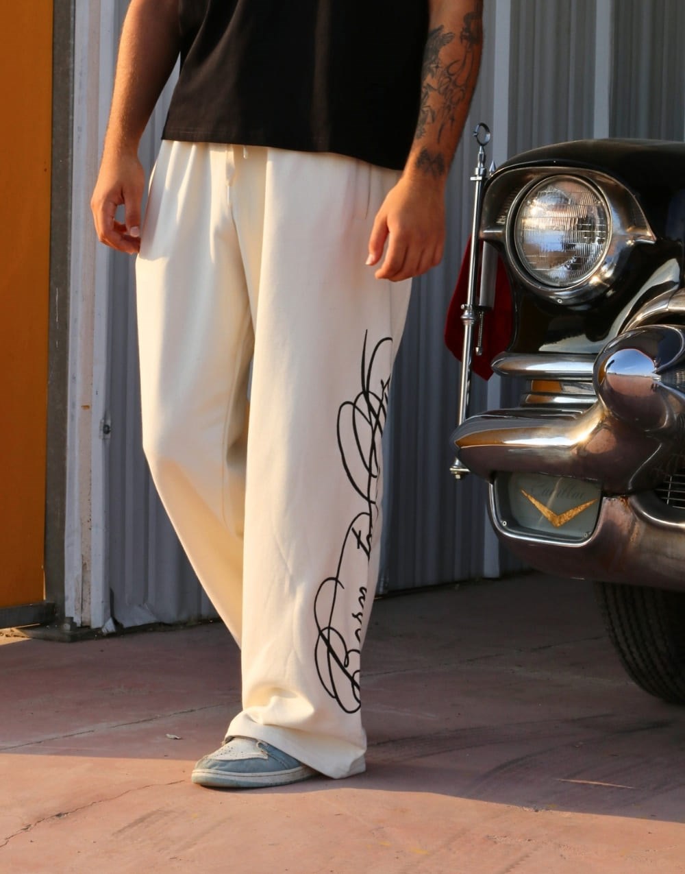 Born to Die Baggy Eşofman Altı Krem