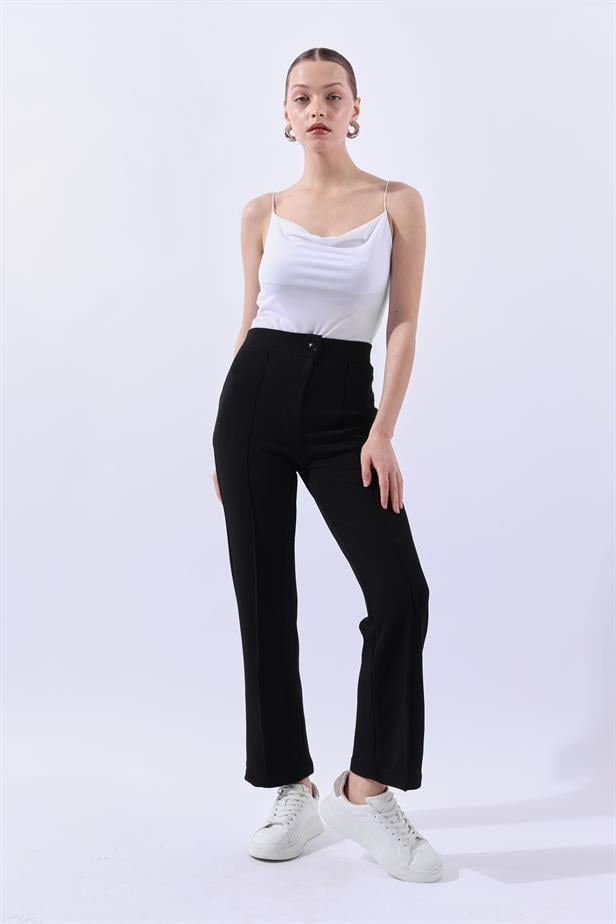 BPM Çımalı Pantolon Siyah