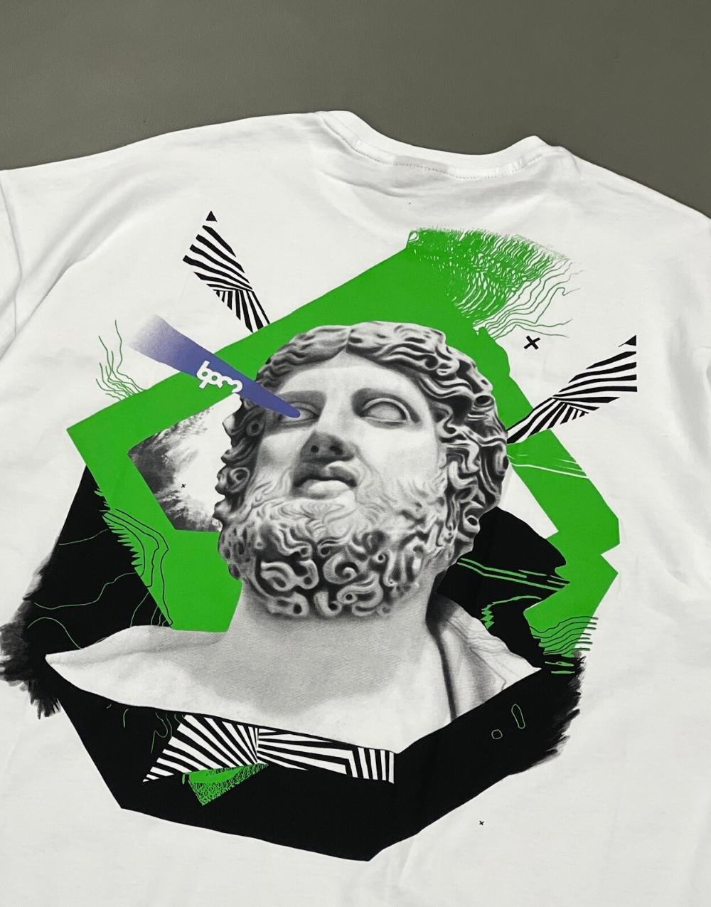 BPM Design Mythology Oversize Tişört BeyazBPM Design Mythology Oversize Tişört Beyaz