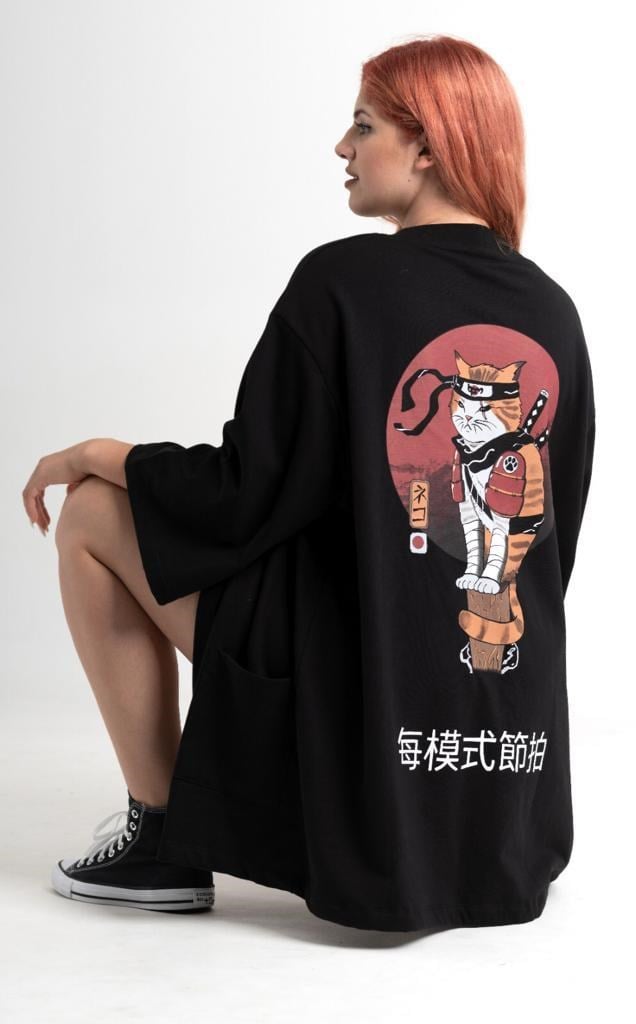 BPM Design Samurai Cat Onesize Kimono