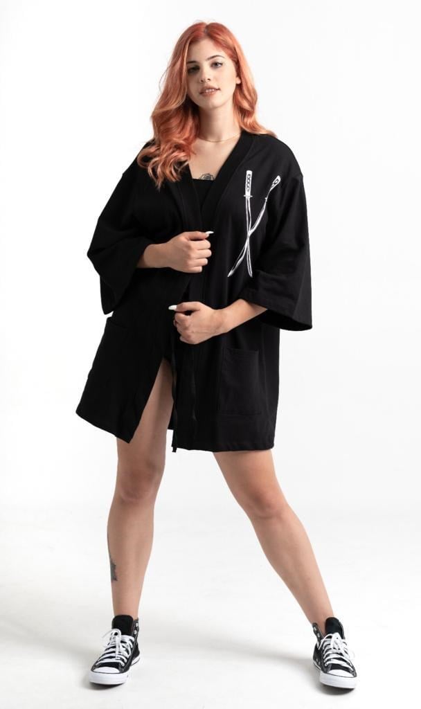 BPM Design Samurai Cat Onesize Kimono