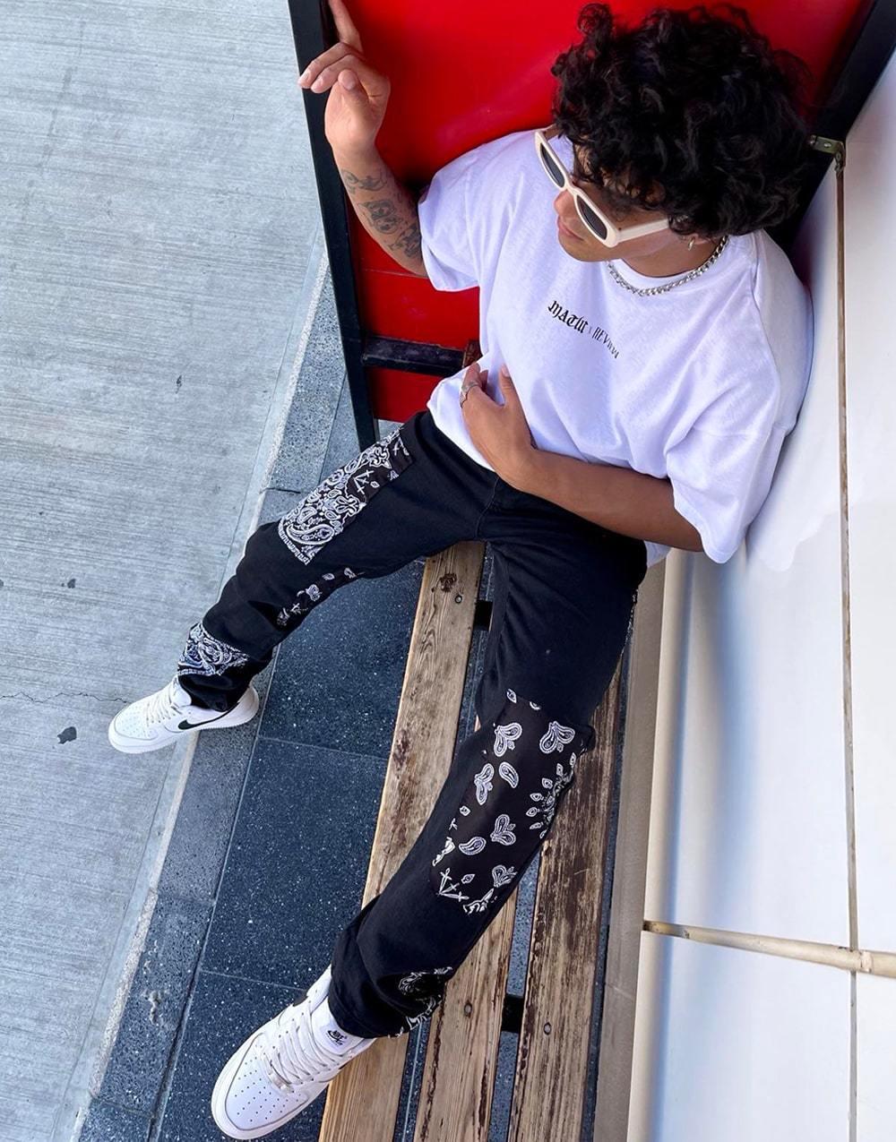 BPM Vip Bandana Design Erkek Kot PantolonBPM Vip Bandana Design Erkek Kot Pantolon