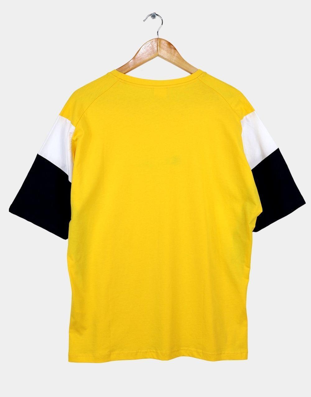 Champion Oversize Blok Renk Erkek Tişört SarıChampion Oversize Blok Renk Erkek Tişört Sarı