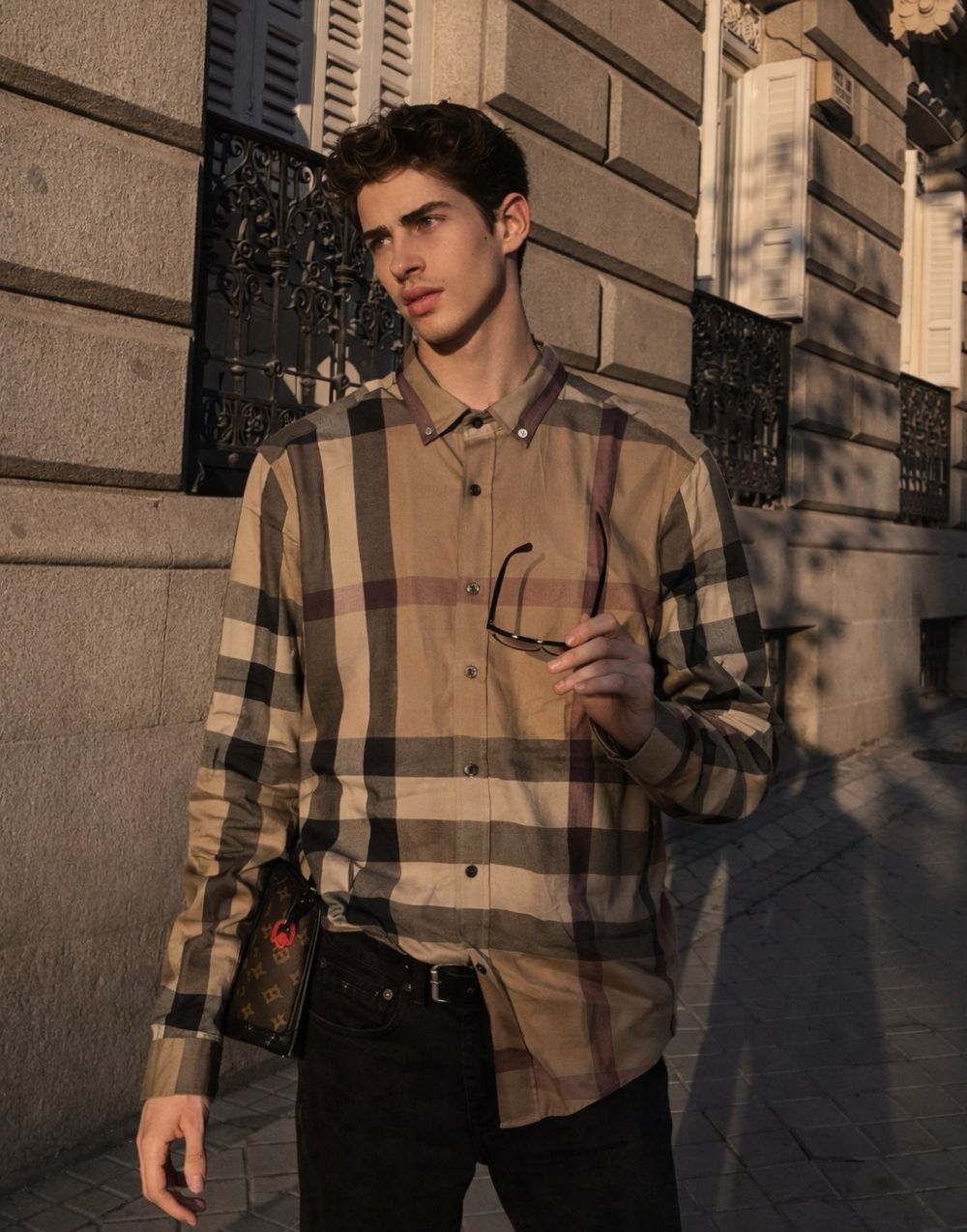 Çizgili Regular Fit Erkek Gömlek