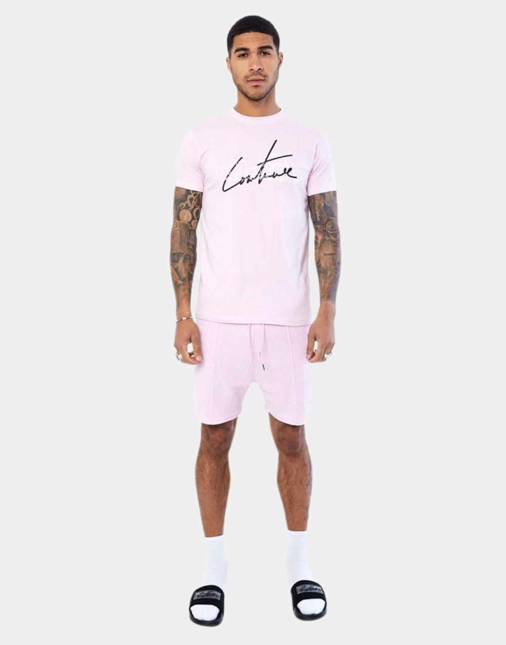 Couture Slim Embroired Erkek T-Shirt PembeCouture Slim Embroired Erkek T-Shirt Pembe