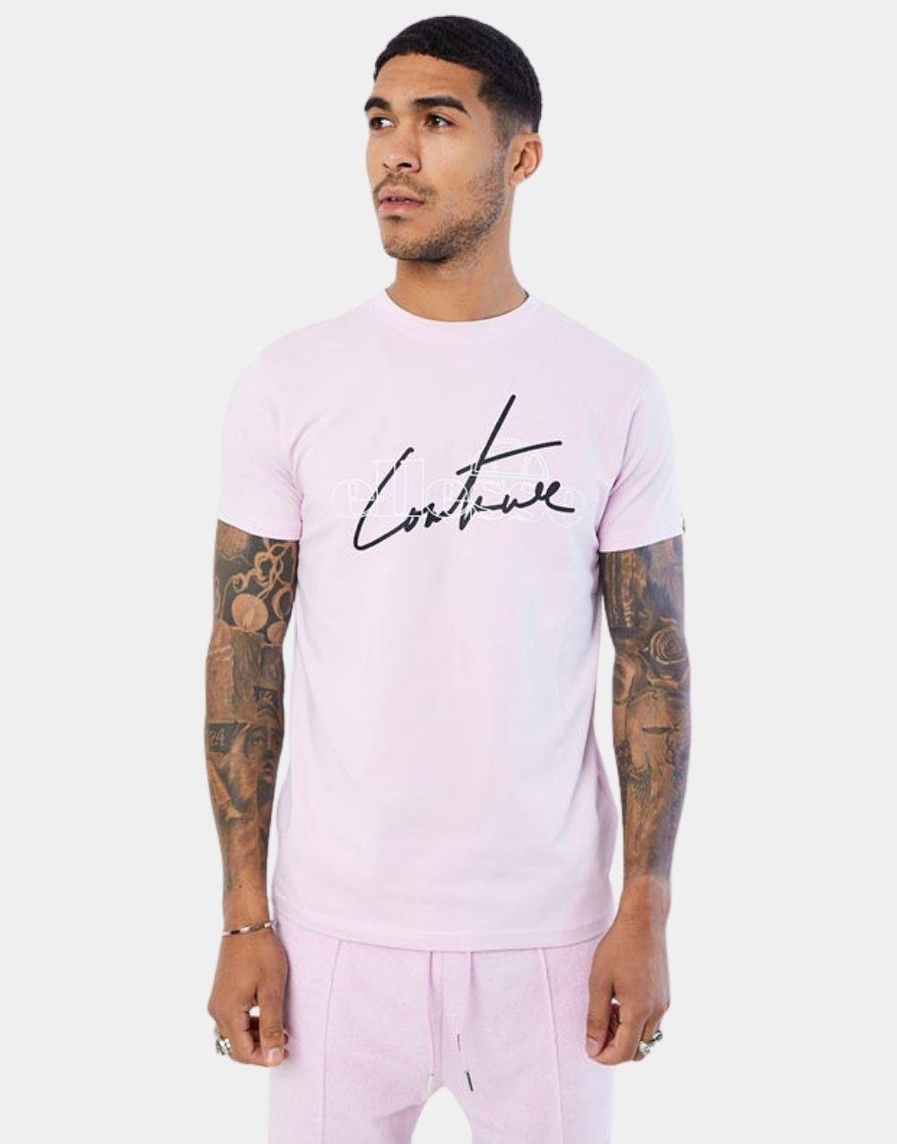 Couture Slim Embroired Erkek T-Shirt PembeCouture Slim Embroired Erkek T-Shirt Pembe