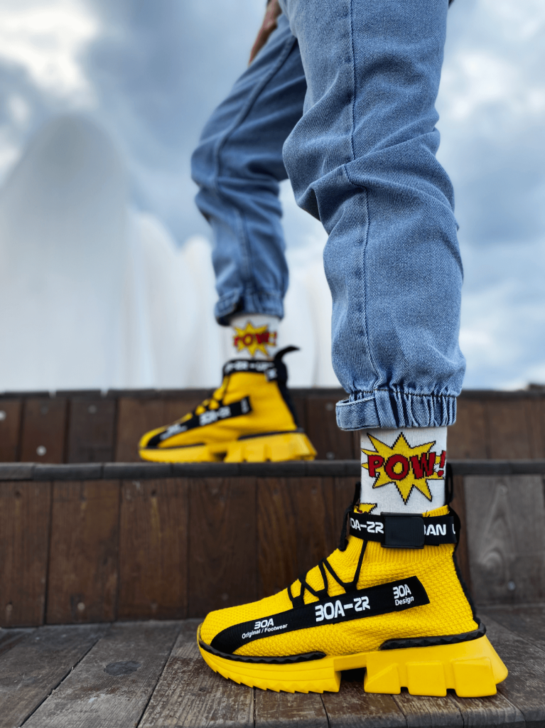 Erkek Zr-x700 Tarz Sarı Renk Spor AyakkabıErkek Zr-x700 Tarz Sarı Renk Spor Ayakkabı