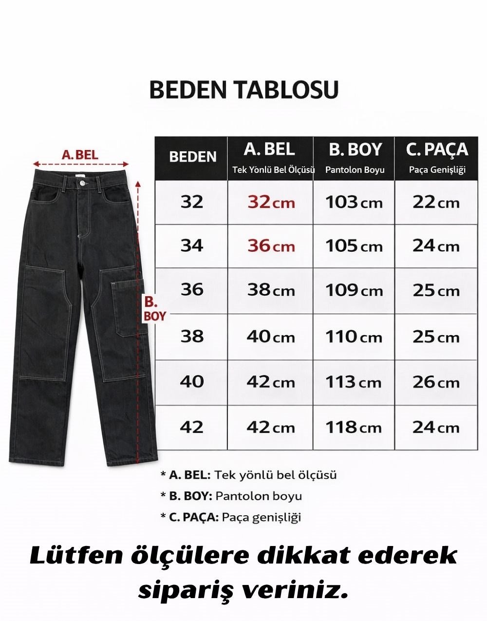 Gabardin Baggy Kargo Kadın PantolonGabardin Baggy Kargo Kadın Pantolon