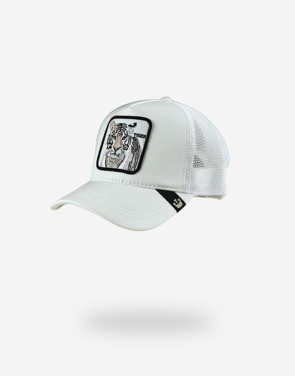 Goorin Bros Animal Farm Trucker Tiger Leaether