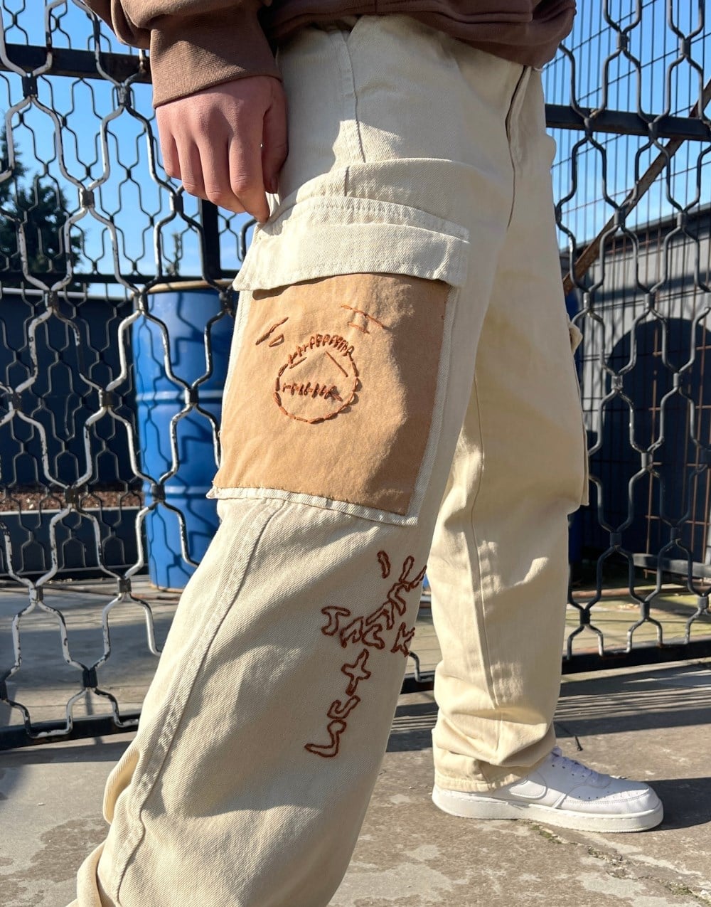 Jack Cactus Premium Designer Baggy Kargo Pantolon