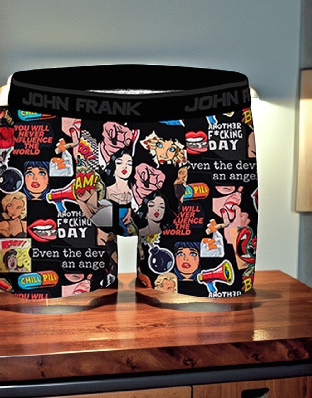 John Frank Digital Erkek Boxer Pop ArtJohn Frank Digital Erkek Boxer Pop Art