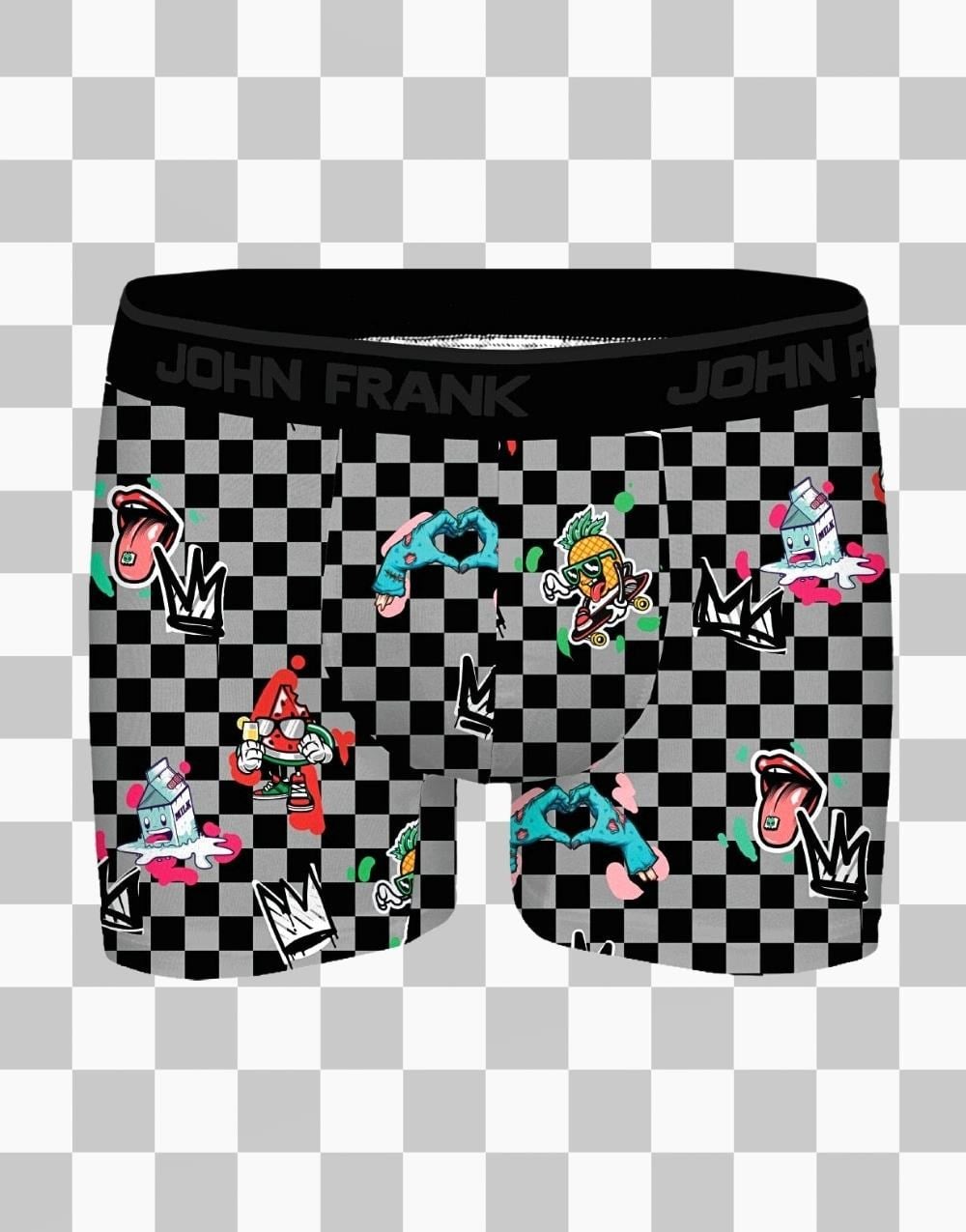 John Frank King Checker Erkek BoxerJohn Frank King Checker Erkek Boxer