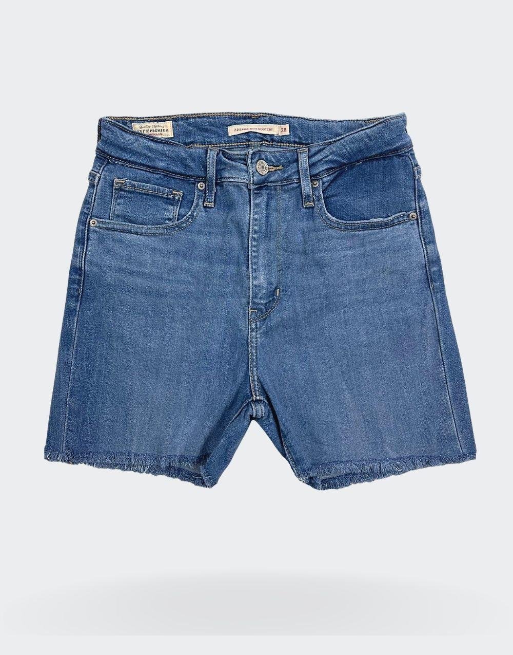 Lives Likralı Kot Şort Kadın MaviLives Likralı Kot Şort Kadın Mavi