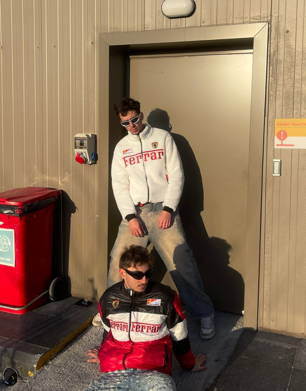 Oversize Çift Taraflı Ferrari Spor Ceket