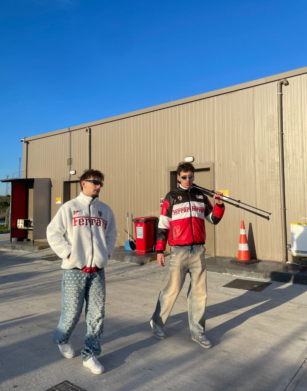 Oversize Çift Taraflı Ferrari Spor Ceket