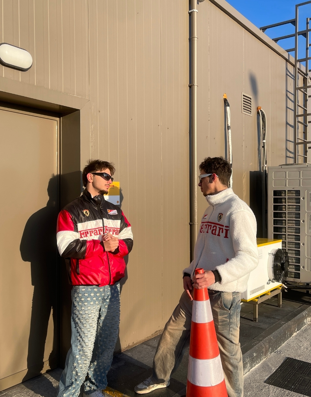 Oversize Çift Taraflı Ferrari Spor Ceket