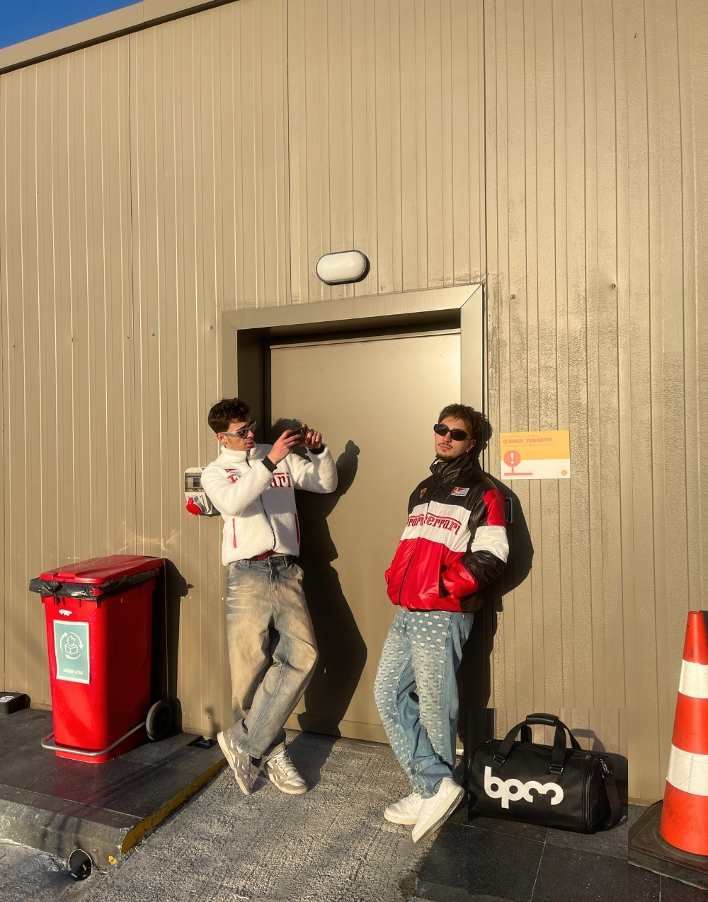 Oversize Çift Taraflı Ferrari Spor Ceket