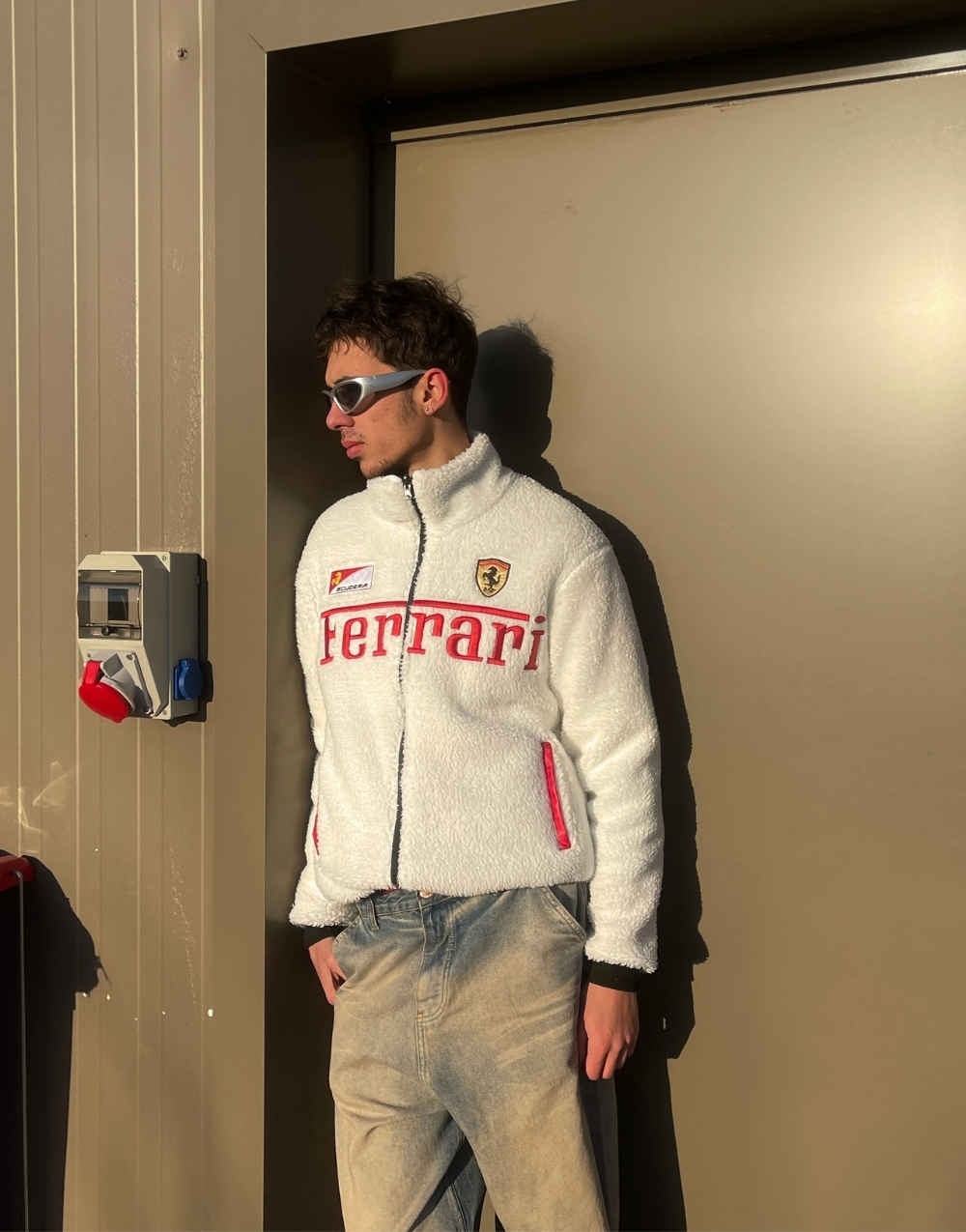 Oversize Çift Taraflı Ferrari Spor Ceket