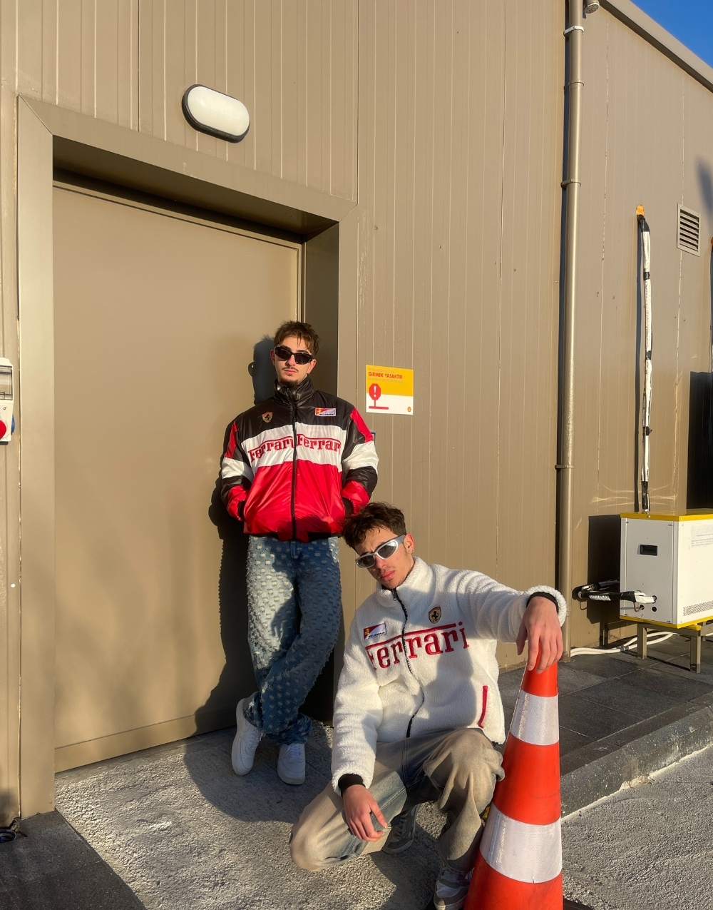 Oversize Çift Taraflı Ferrari Spor Ceket