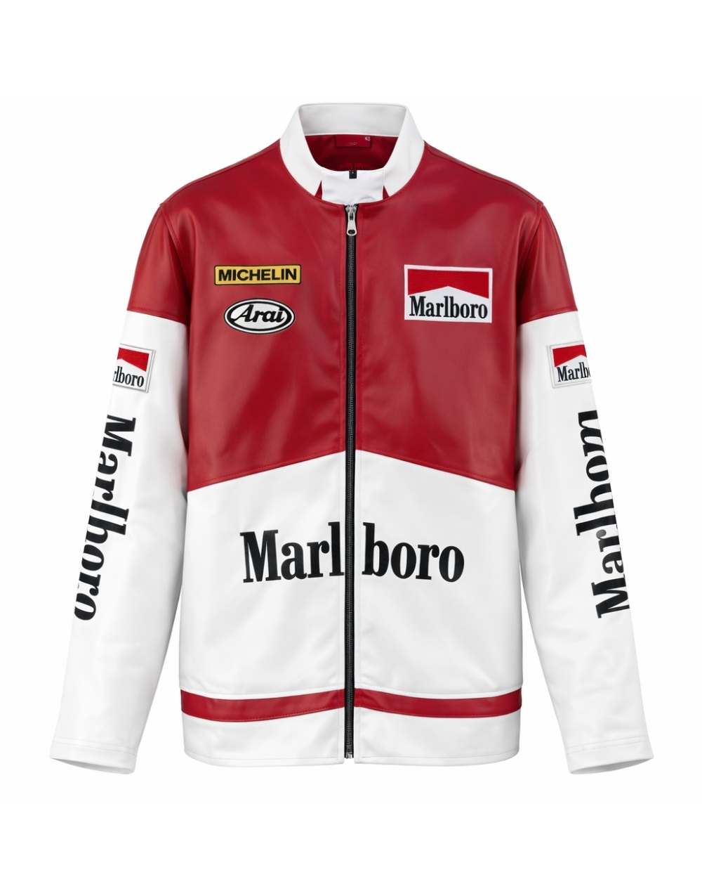 Oversize Marlboro Nakışlı Spor Ceket