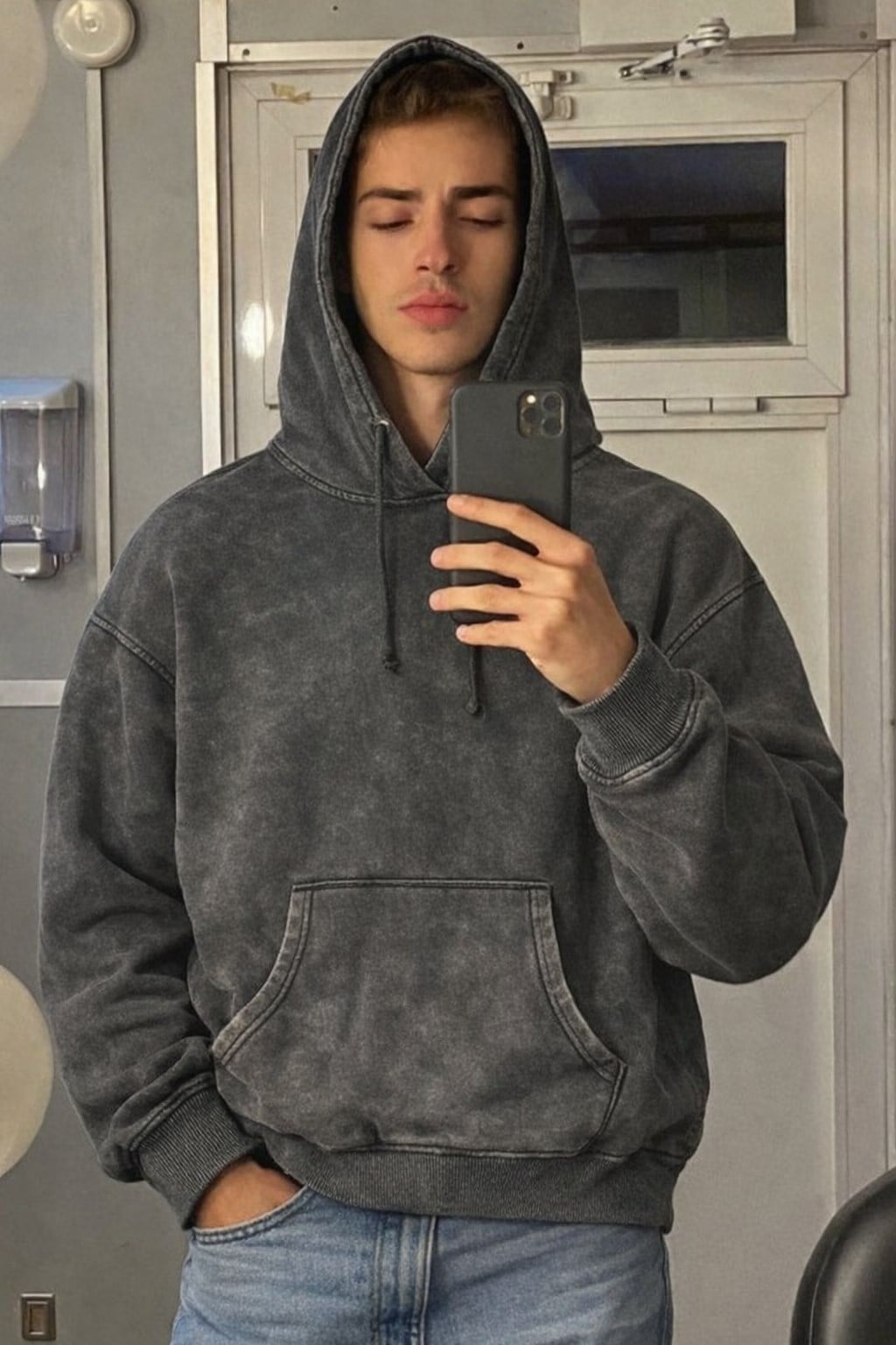 Premium Acid Wash Oversize Hoodie SweaterPremium Acid Wash Oversize Hoodie Sweater