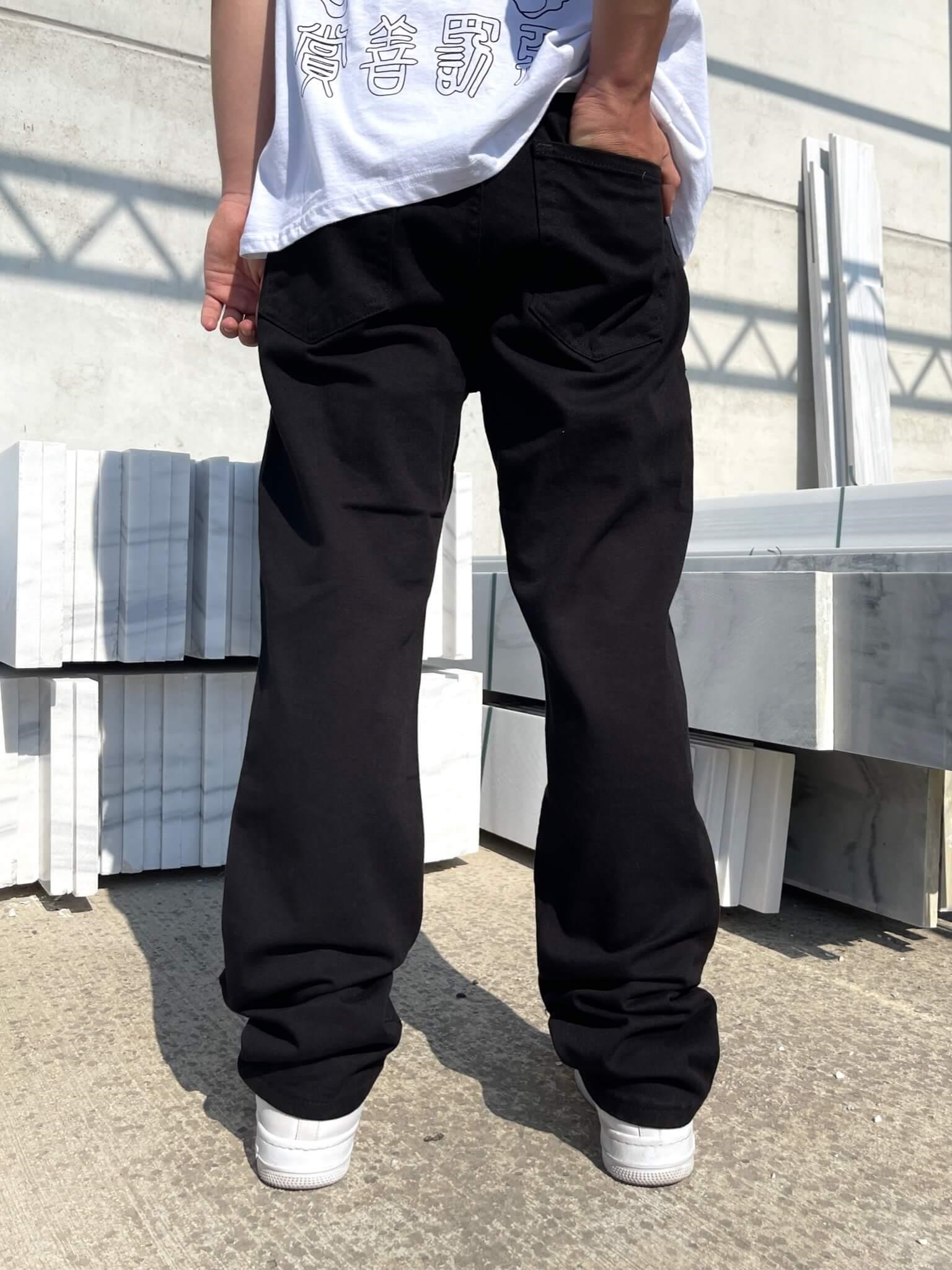 Premium Baggy Erkek Kot Pantolon Siyah
