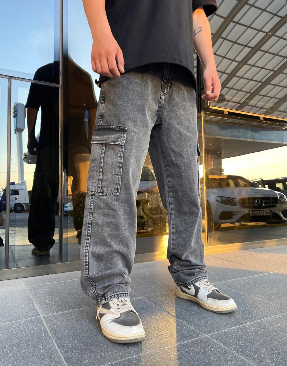 Premium Baggy Kargo Pantolon AntrasitPremium Baggy Kargo Pantolon Antrasit