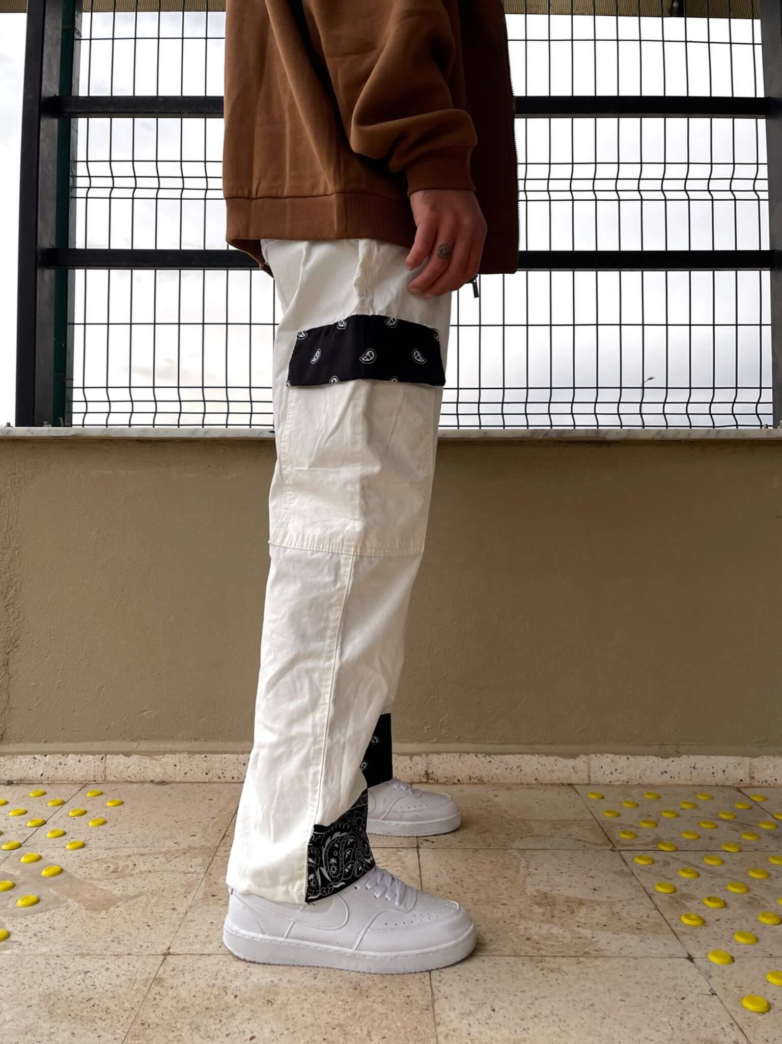 Premium Baggy Patchwork Kargo PantolonPremium Baggy Patchwork Kargo Pantolon