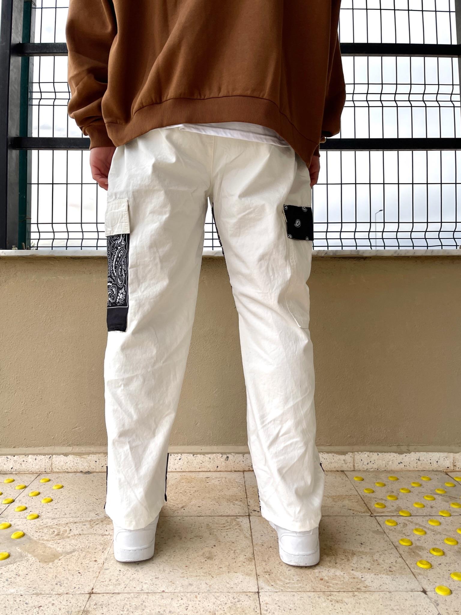 Premium Baggy Patchwork Kargo PantolonPremium Baggy Patchwork Kargo Pantolon