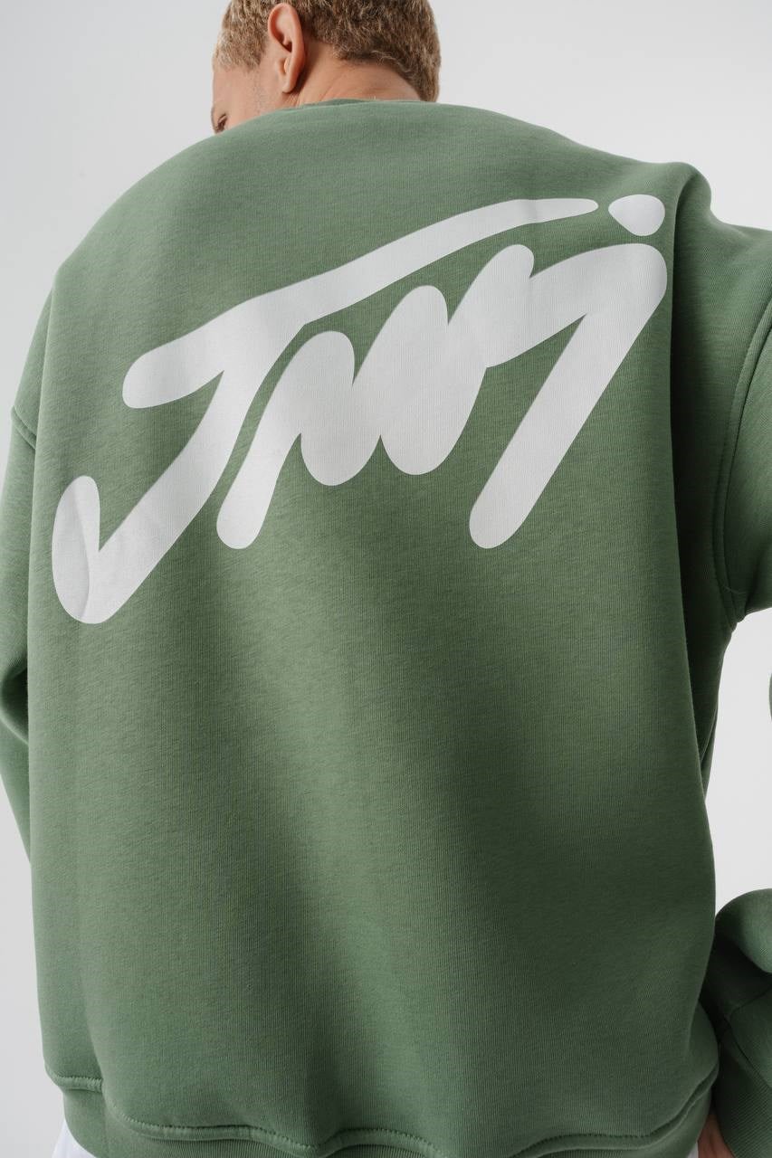 Premium Bisiklet Yaka Oversize Sweatshirt