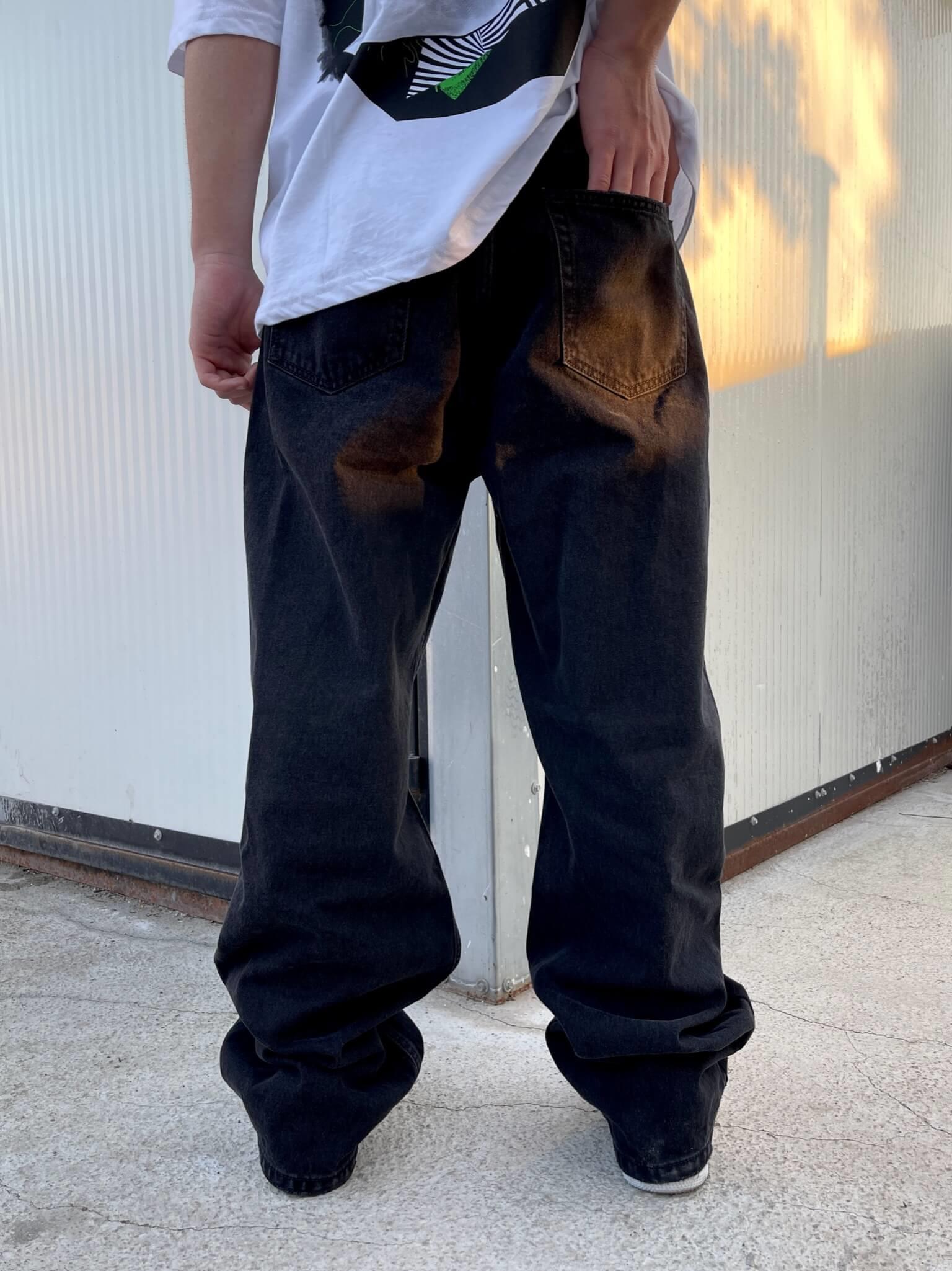 Premium Designer Bandana Patched Kot PantolonPremium Designer Bandana Patched Kot Pantolon