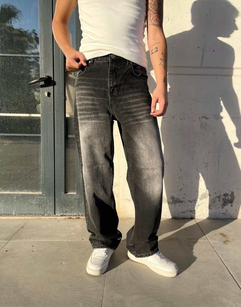 Premium Eskitme Vintage Baggy Pantolon