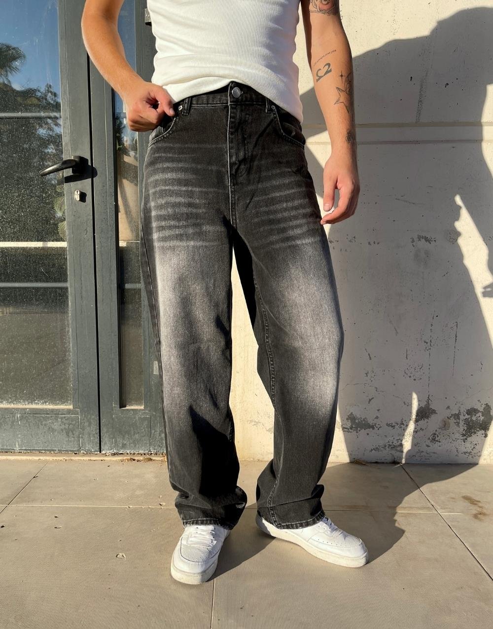 Premium Eskitme Vintage Baggy Pantolon