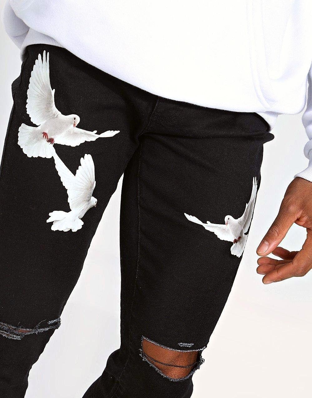 Premium Stacked Dove Erkek Skinny Kot PantolonPremium Stacked Dove Erkek Skinny Kot Pantolon