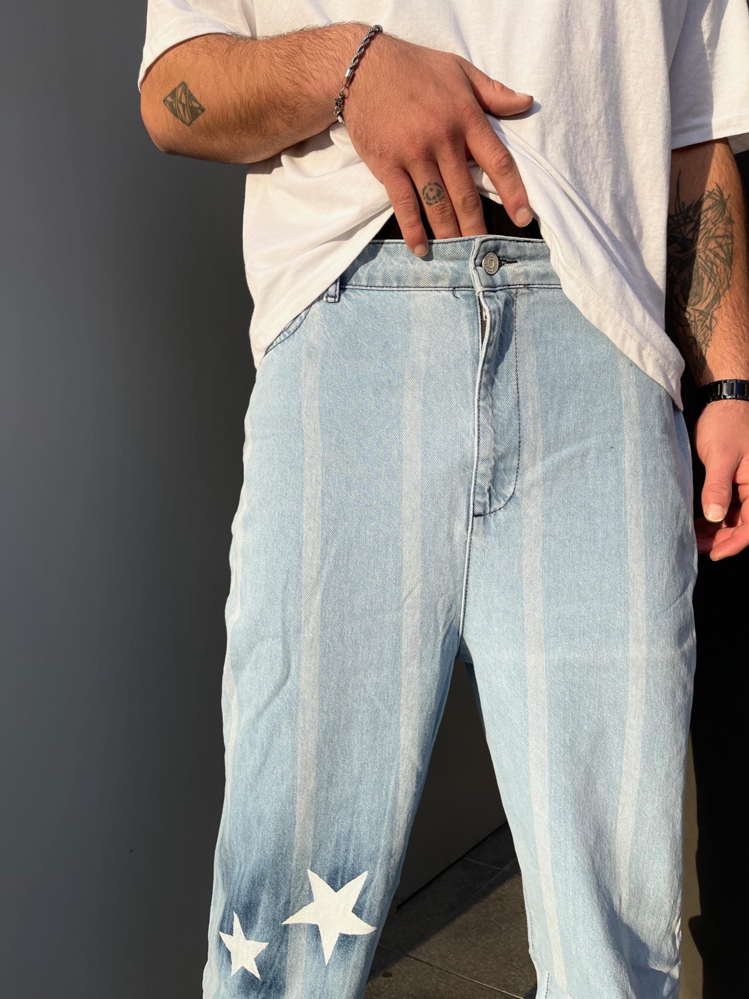 Premium Starry Baggy Kot PantolonPremium Starry Baggy Kot Pantolon