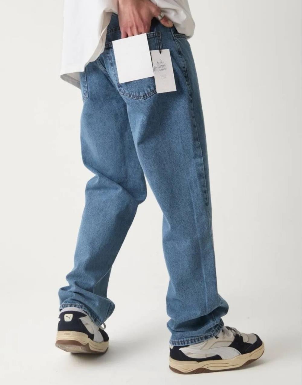 Premium Straight Wash Baggy Kot Pantolon