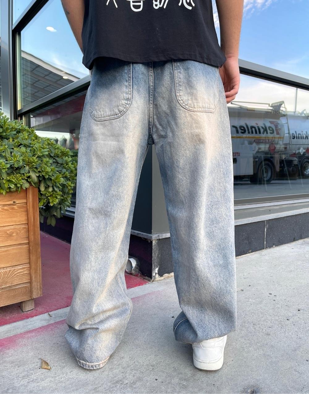 Premium Wash Effective Baggy Kot PantolonPremium Wash Effective Baggy Kot Pantolon