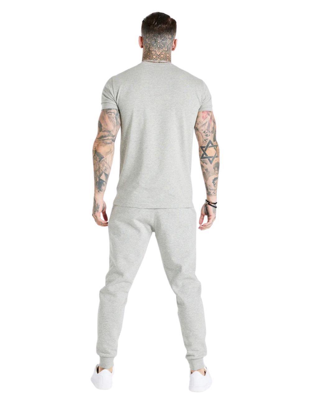 SikSilk Basic Gym Tee GriSikSilk Basic Gym Tee Gri
