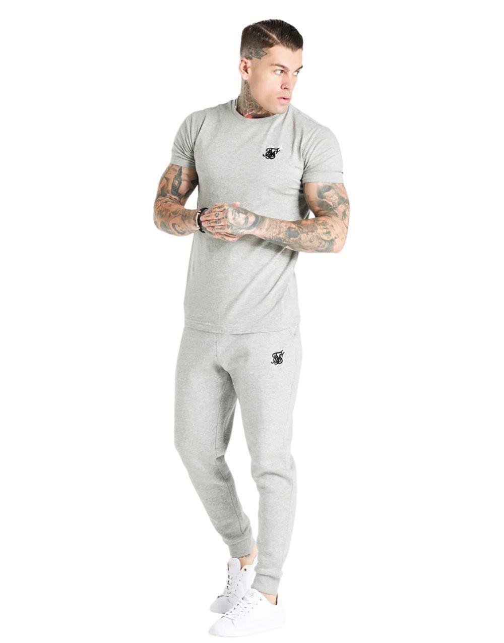 SikSilk Basic Gym Tee GriSikSilk Basic Gym Tee Gri