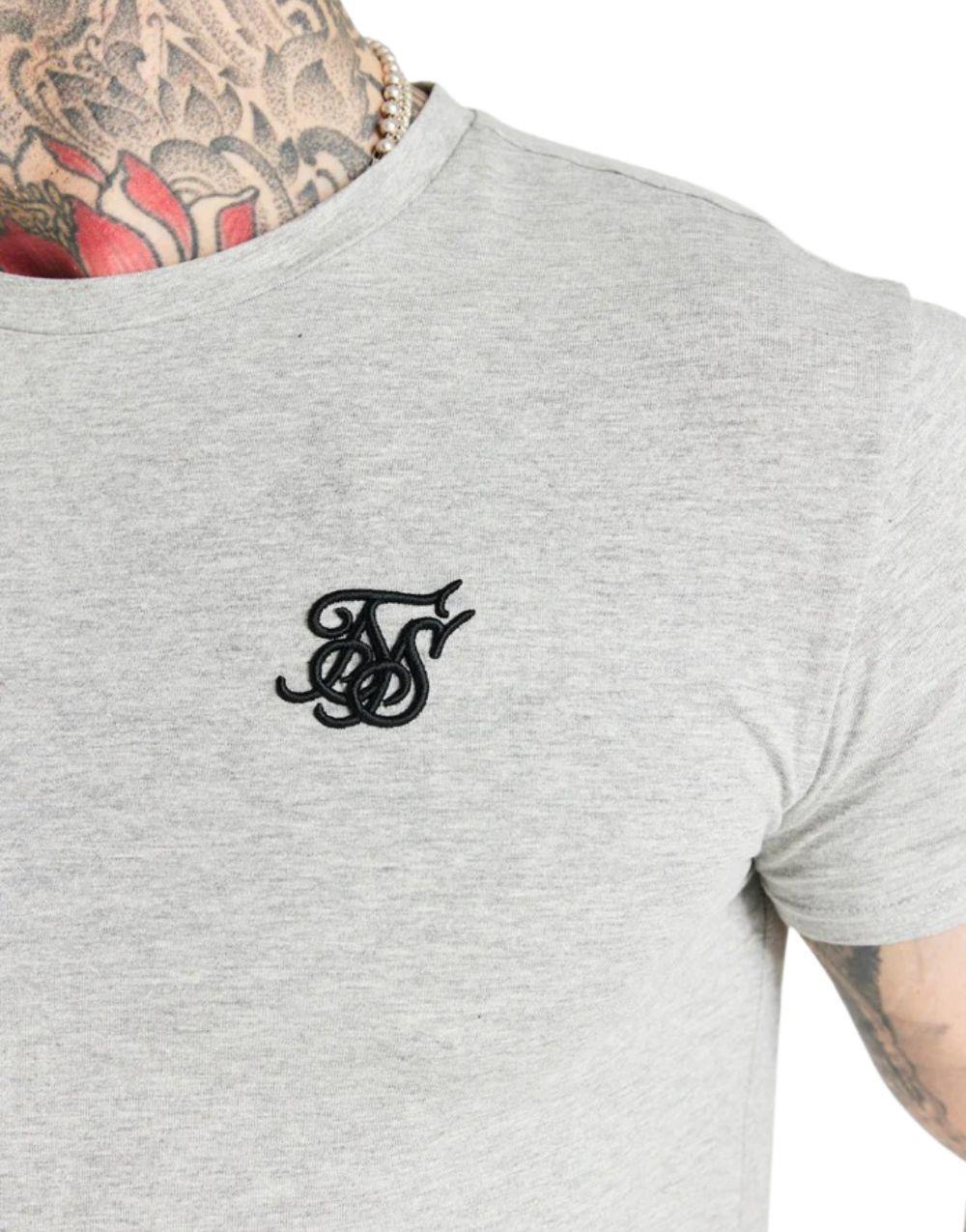 SikSilk Basic Gym Tee GriSikSilk Basic Gym Tee Gri