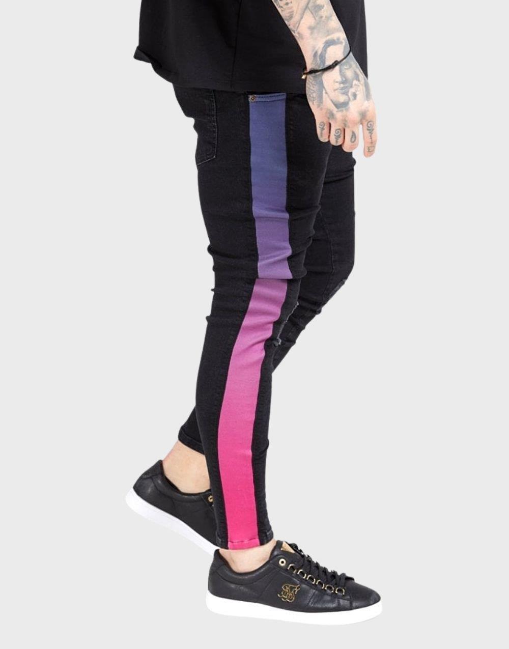 SikSilk Brust Knee Şeritli Erkek Kot PantolonSikSilk Brust Knee Şeritli Erkek Kot Pantolon