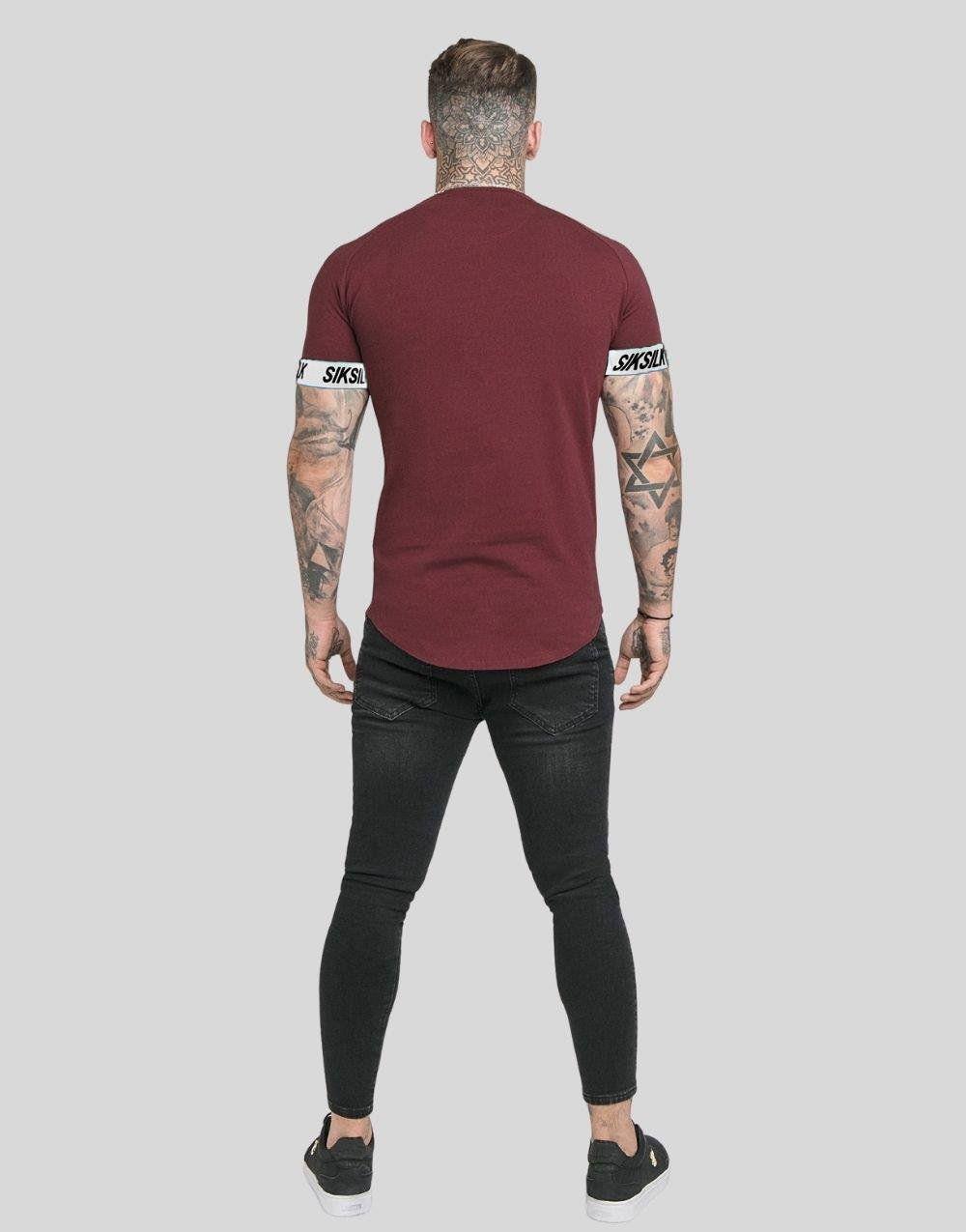 SikSilk Burgundy Tech Tee Erkek TişörtSikSilk Burgundy Tech Tee Erkek Tişört