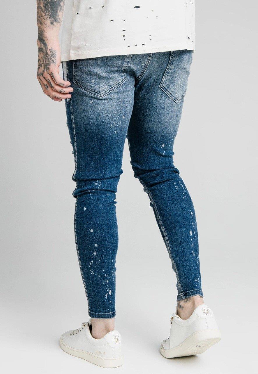 SikSilk Distressed Riot Erkek Kot Pantolon MaviSikSilk Distressed Riot Erkek Kot Pantolon Mavi